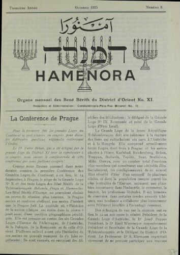 Hamenora. octobre 1925 - Vol 03 N° 08